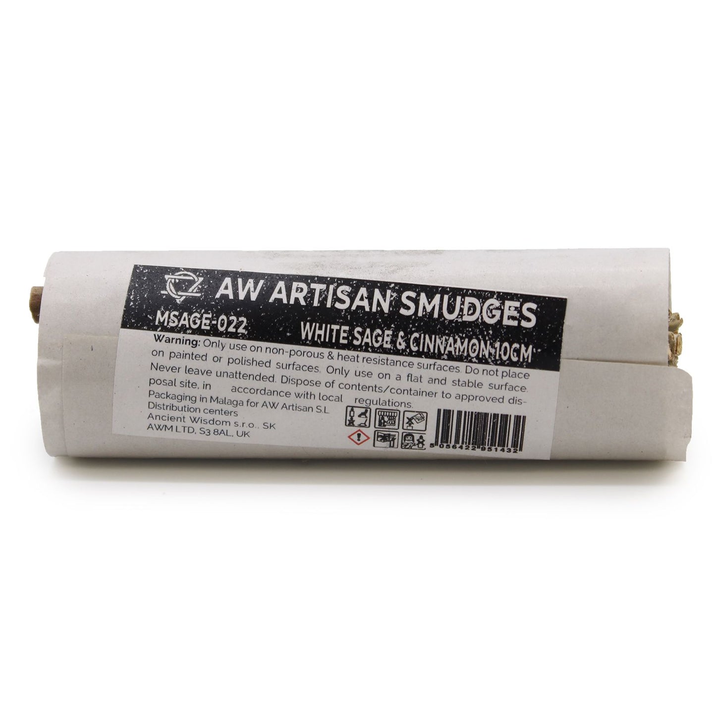 Smudge Stick - Witte Salie & Kaneel 10cm