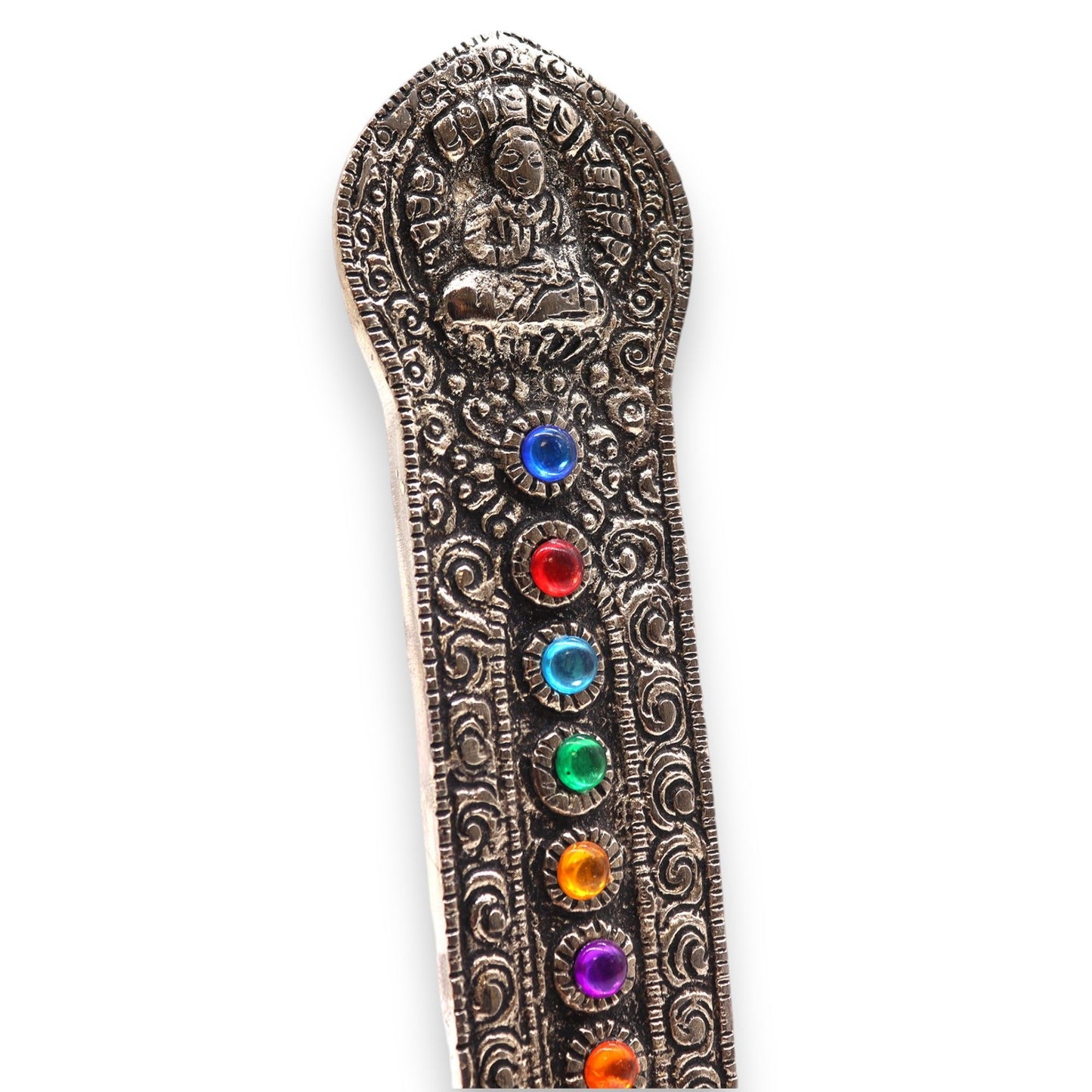7 Chakra Toren Boeddha Wierookhouder 16x6x7cm