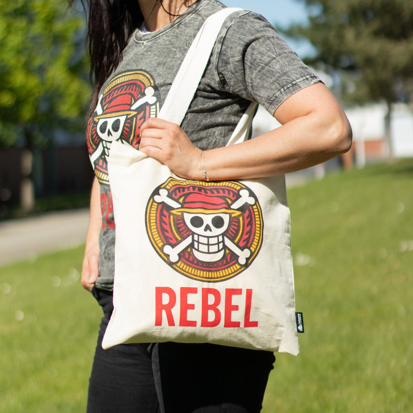 Nomad Sari Iconic Basic Tote Bag – REBEL – Naturel 4oz
