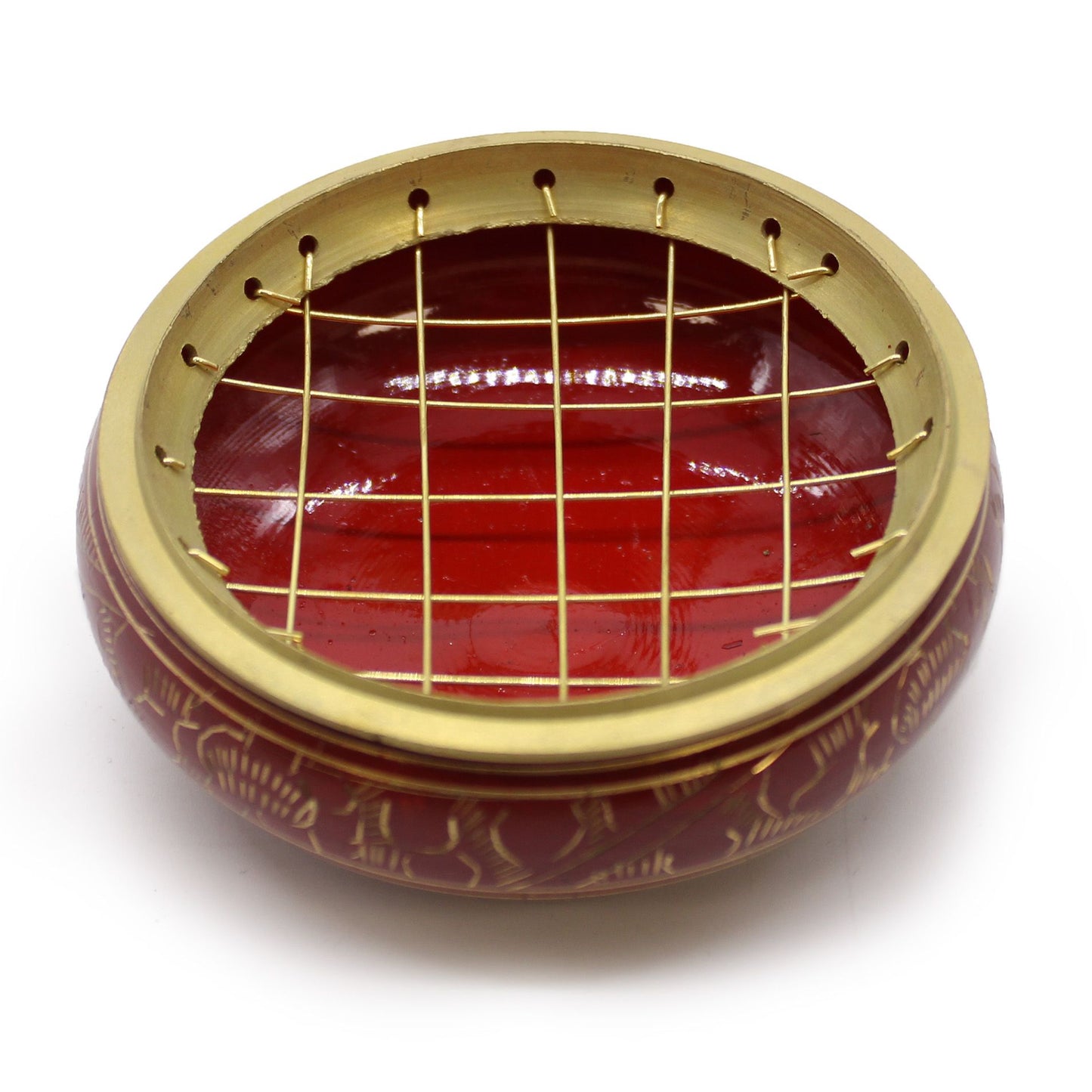 Chakra Houtskool Wierookpot - Wortelchakra (Rood)
