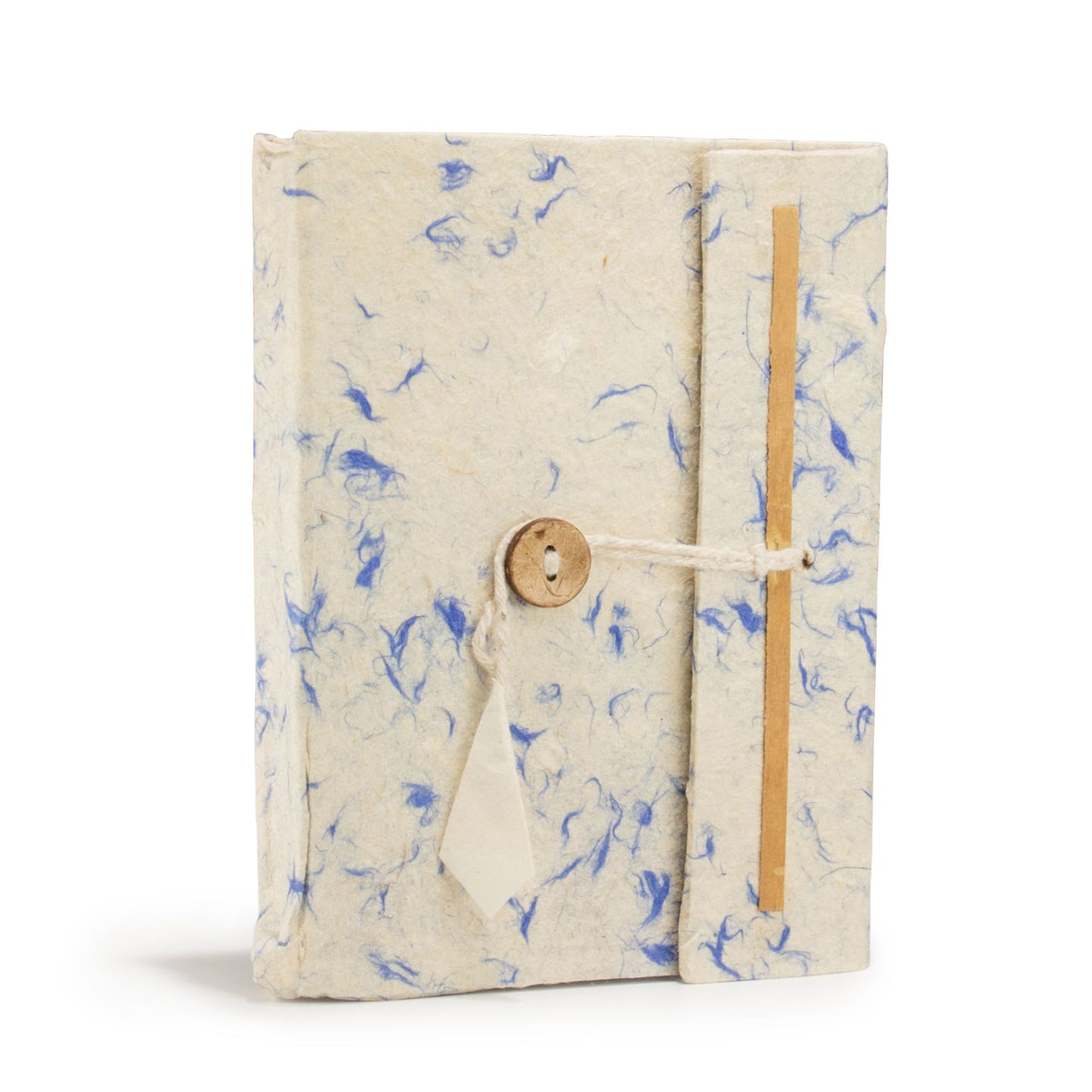 Lokta Mixed Blue Cotton Notitieboek Medium (15x12cm) – 45 pagina’s