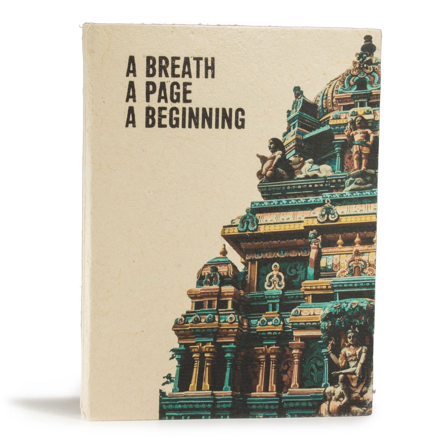 Lokta Inspiratie Notitieboek Groot (21x15cm) – 45 pagina's – A Breath – incl. boekenlegger