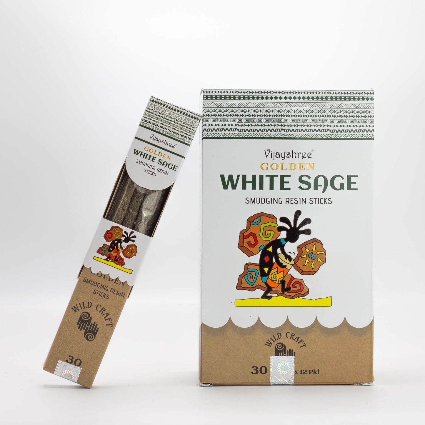 30g Golden Witte Salie Smudging Harsstaafjes (6 stuks)