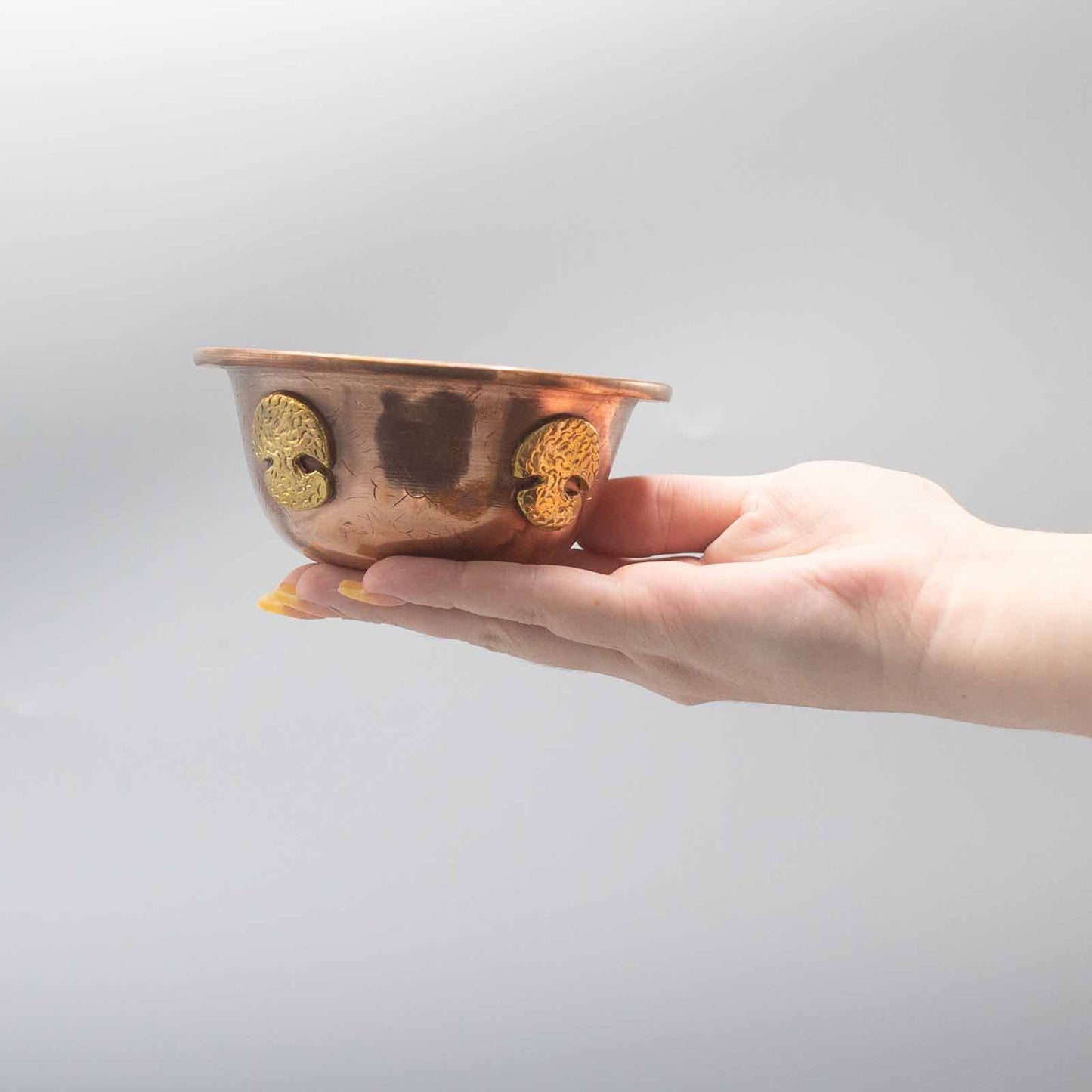 Koperen Rituele Kom - Levensboom 12x5cm
