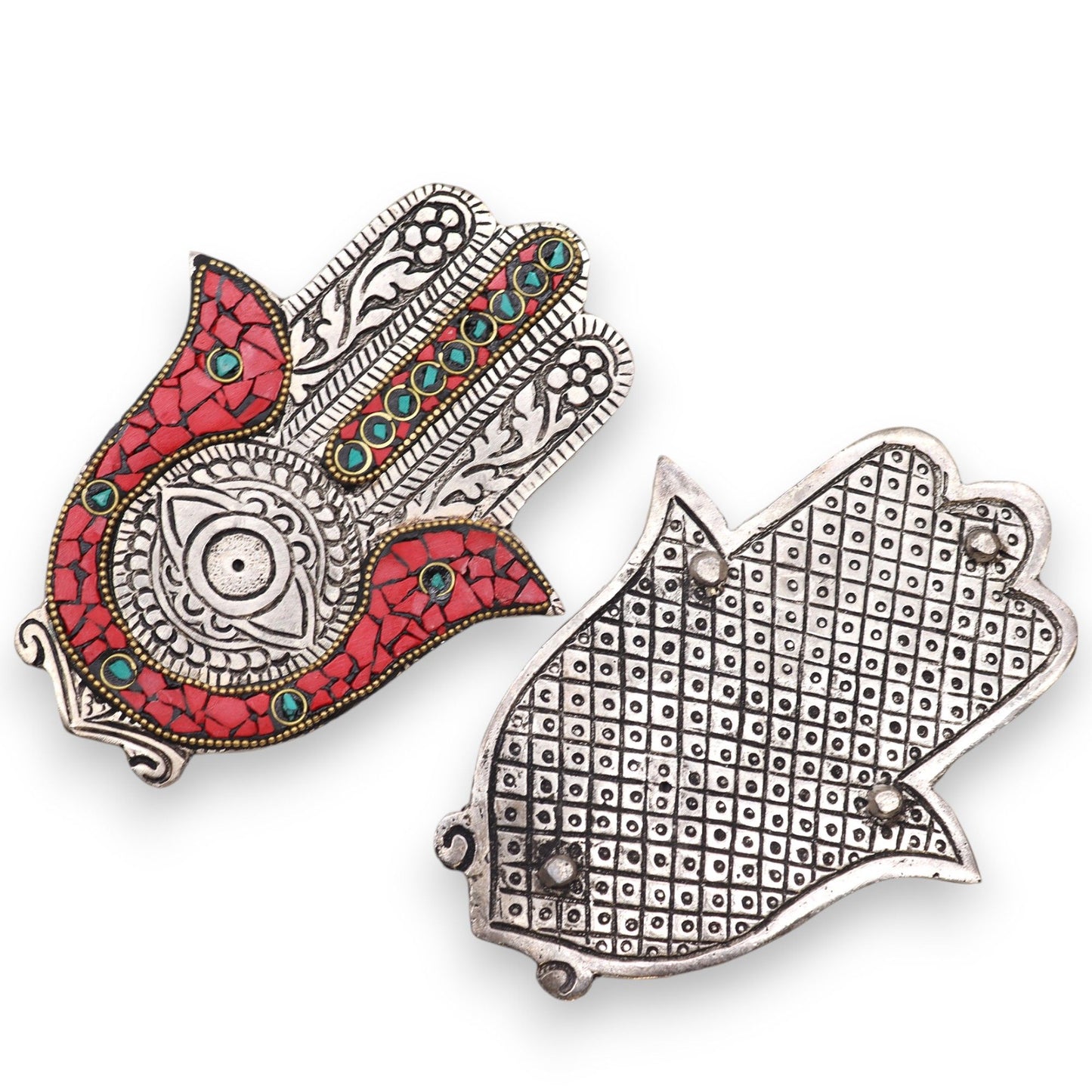 Rood & Groen Kleine Hamsa Wierookhouder 13x5,5cm