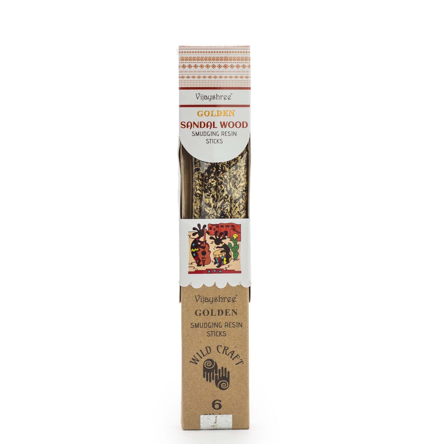 Golden Sandelhout Smudging Harsstaafjes – 30g (6 stuks)