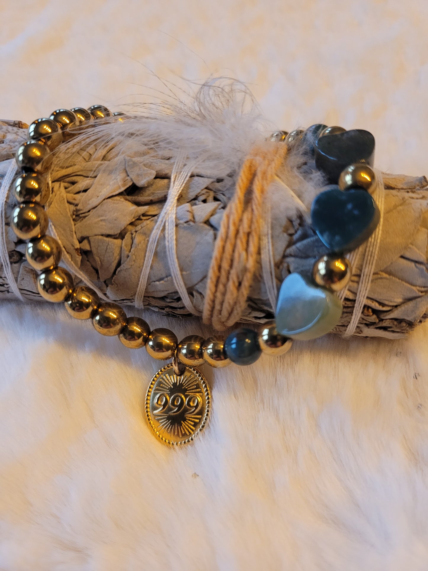 Armband met Jaspis Chalcedoon & Hematiet