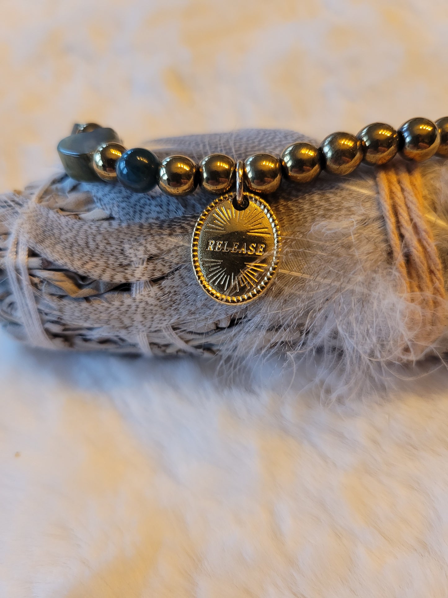 Armband met Jaspis Chalcedoon & Hematiet