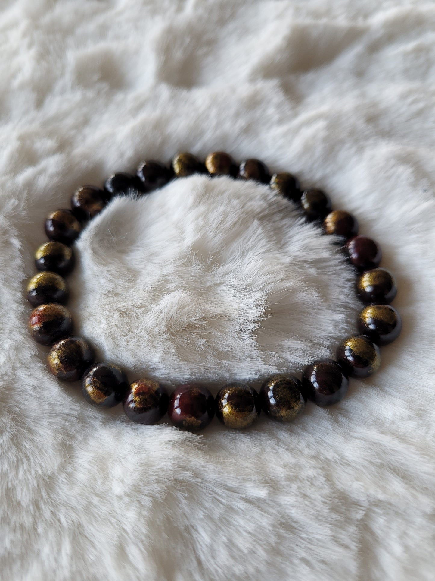 Armbandje Calciet "Burgundy Red"