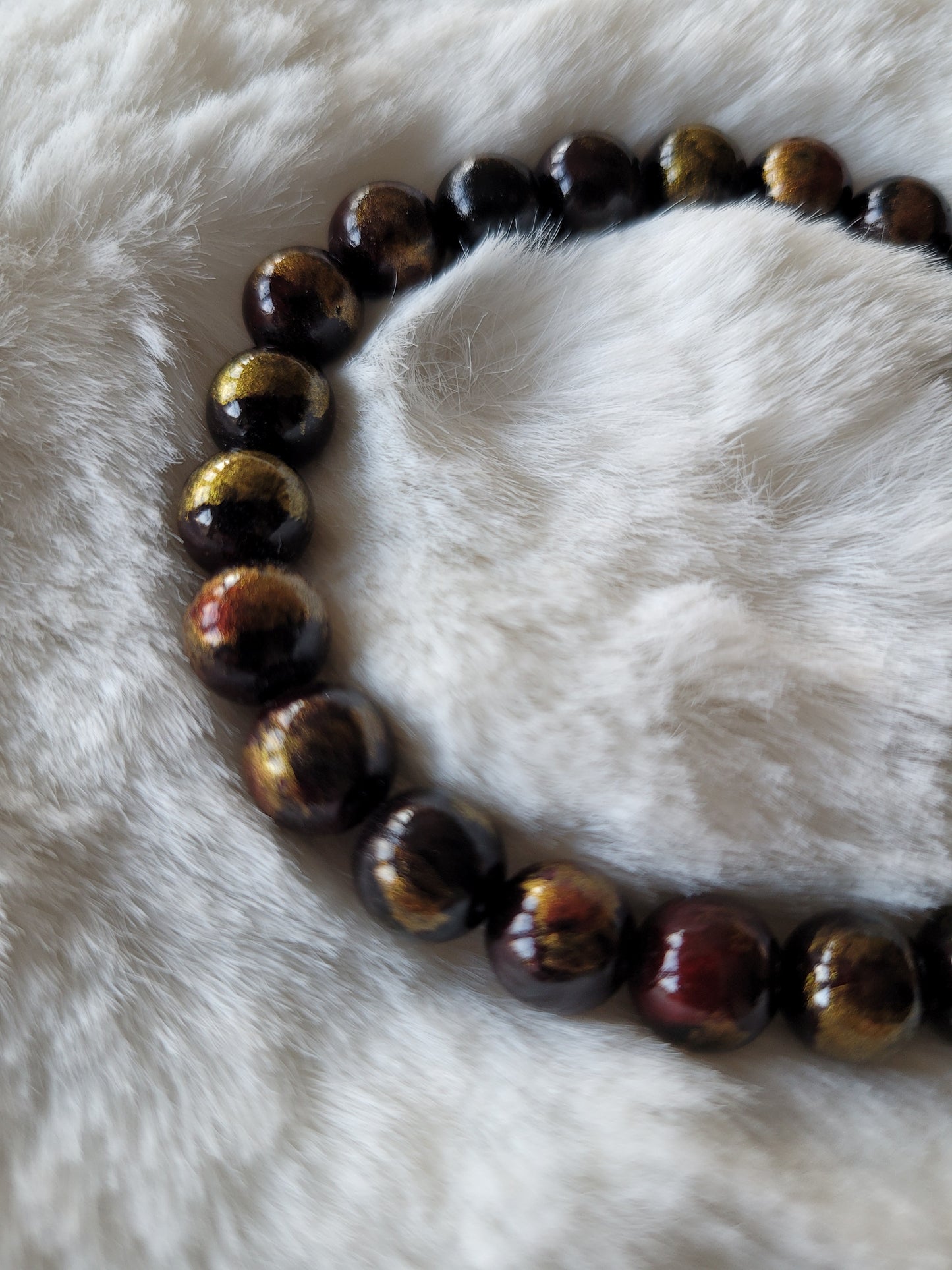 Armbandje Calciet "Burgundy Red"