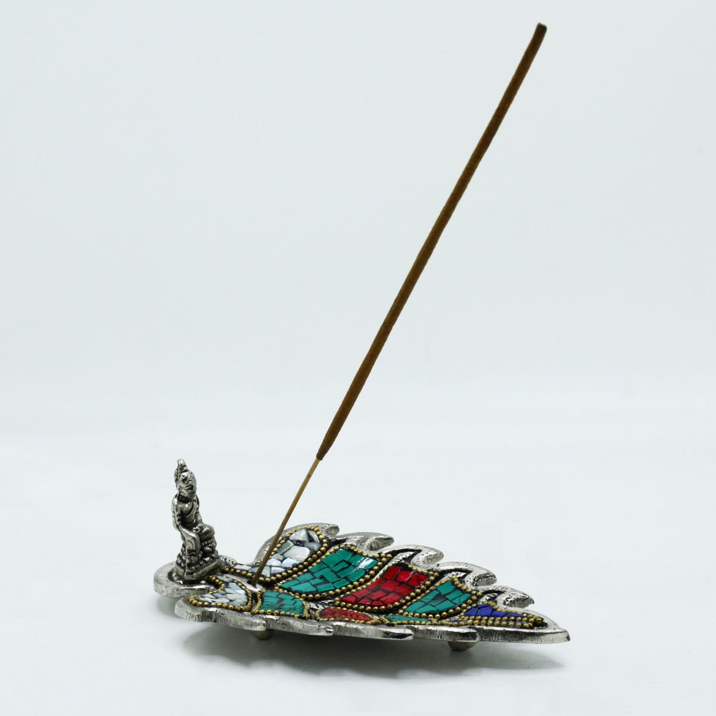 Buddha Leaf Tibetaanse Wierookhouder – Handgemaakt & Sfeervol