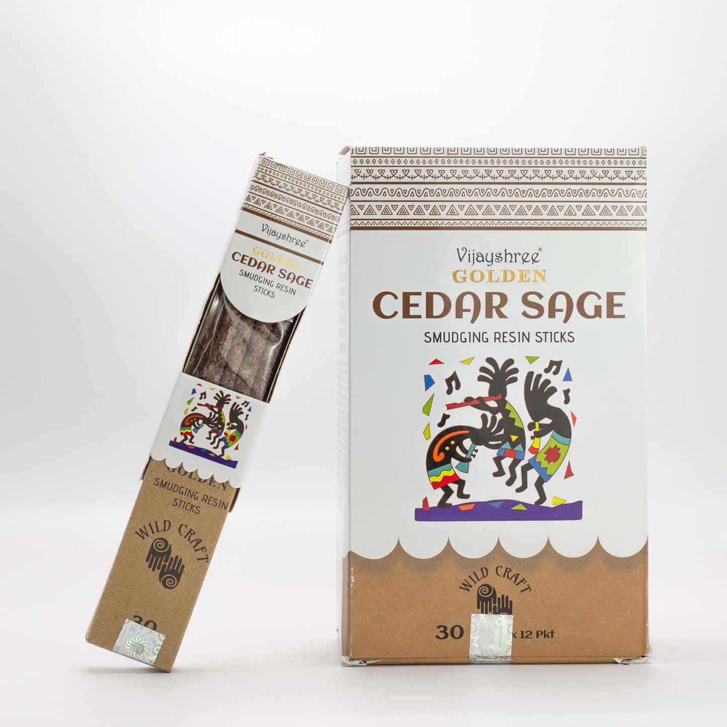 30g Golden Cedar Salie Smudging Harsstaafjes (6 stuks)