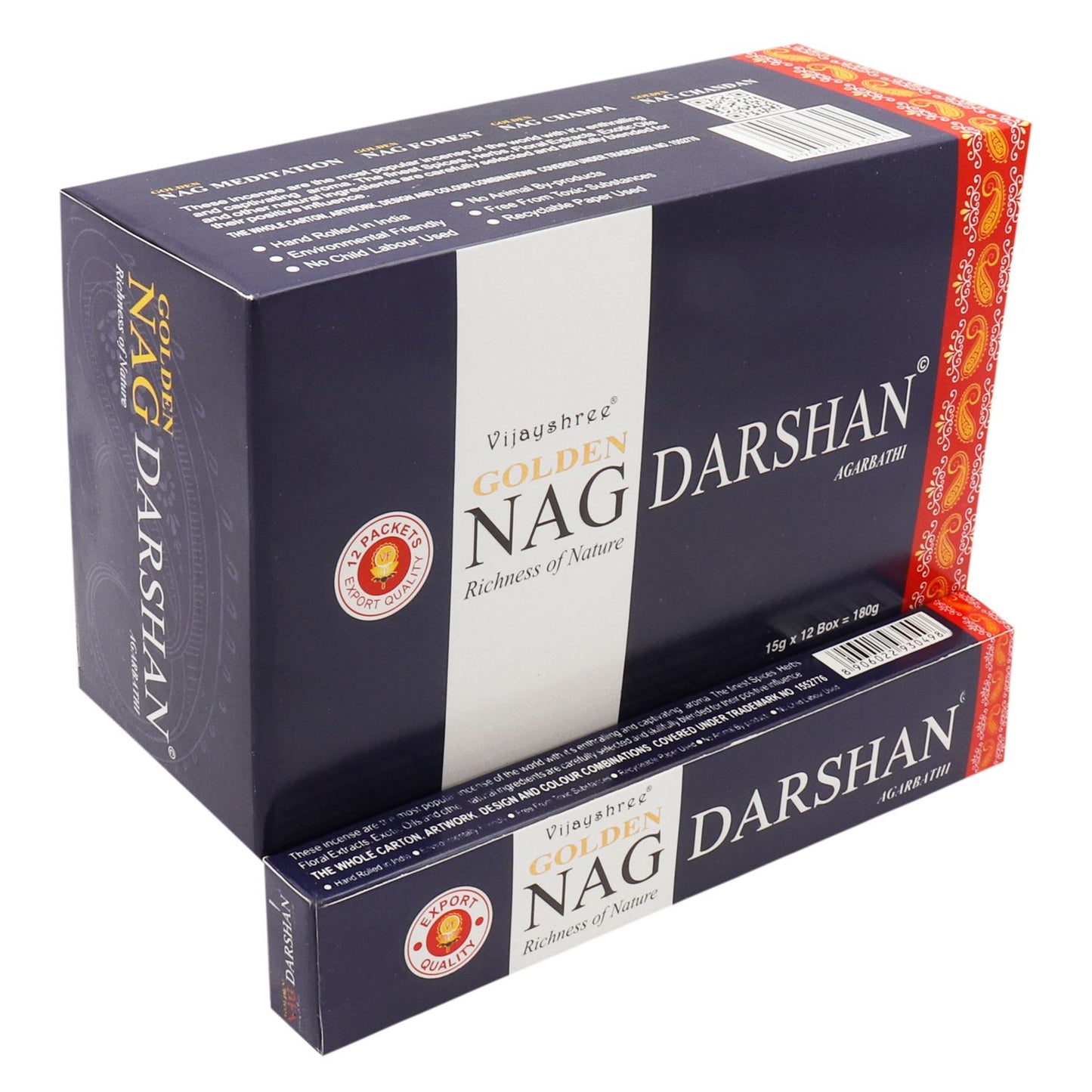 Golden Nag Wierookstokjes – Darshan (15g)