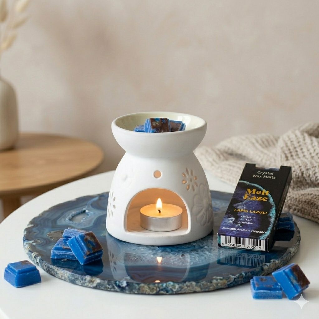 MeltEaze Lapis Night Wax Melts – Diepe Huisgeur met Lapis Lazuli | Soul Studio M