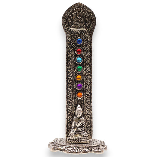 7 Chakra Toren Boeddha Wierookhouder 16x6x7cm