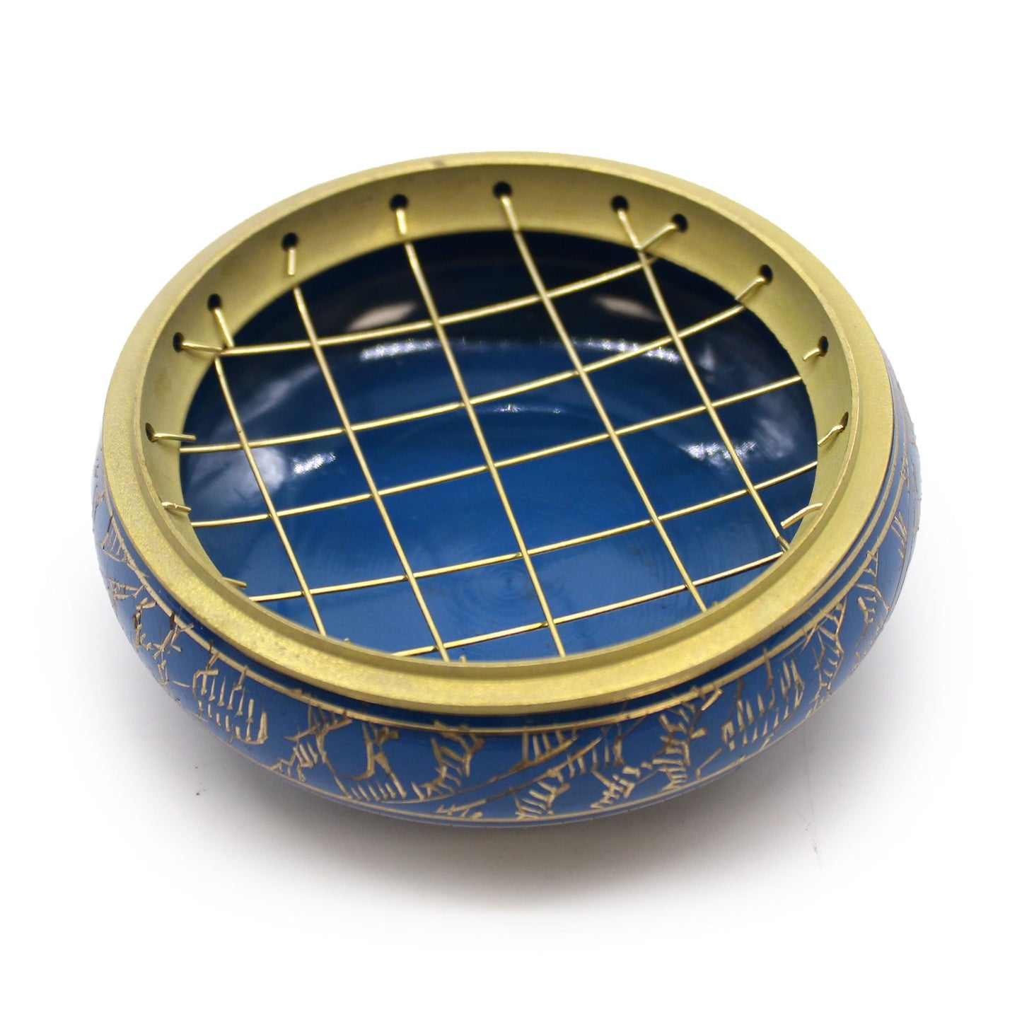 Chakra Houtskool Wierookpot - Derde Oogchakra (Indigo)