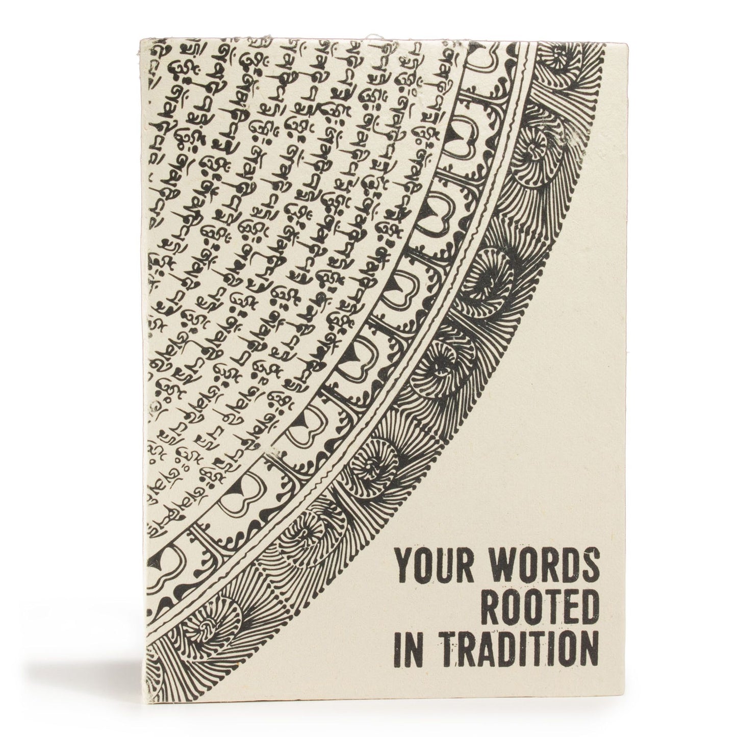 Lokta Inspiratie Notitieboek Groot (21x15cm) – 45 pagina's – Your Words – incl. boekenlegger