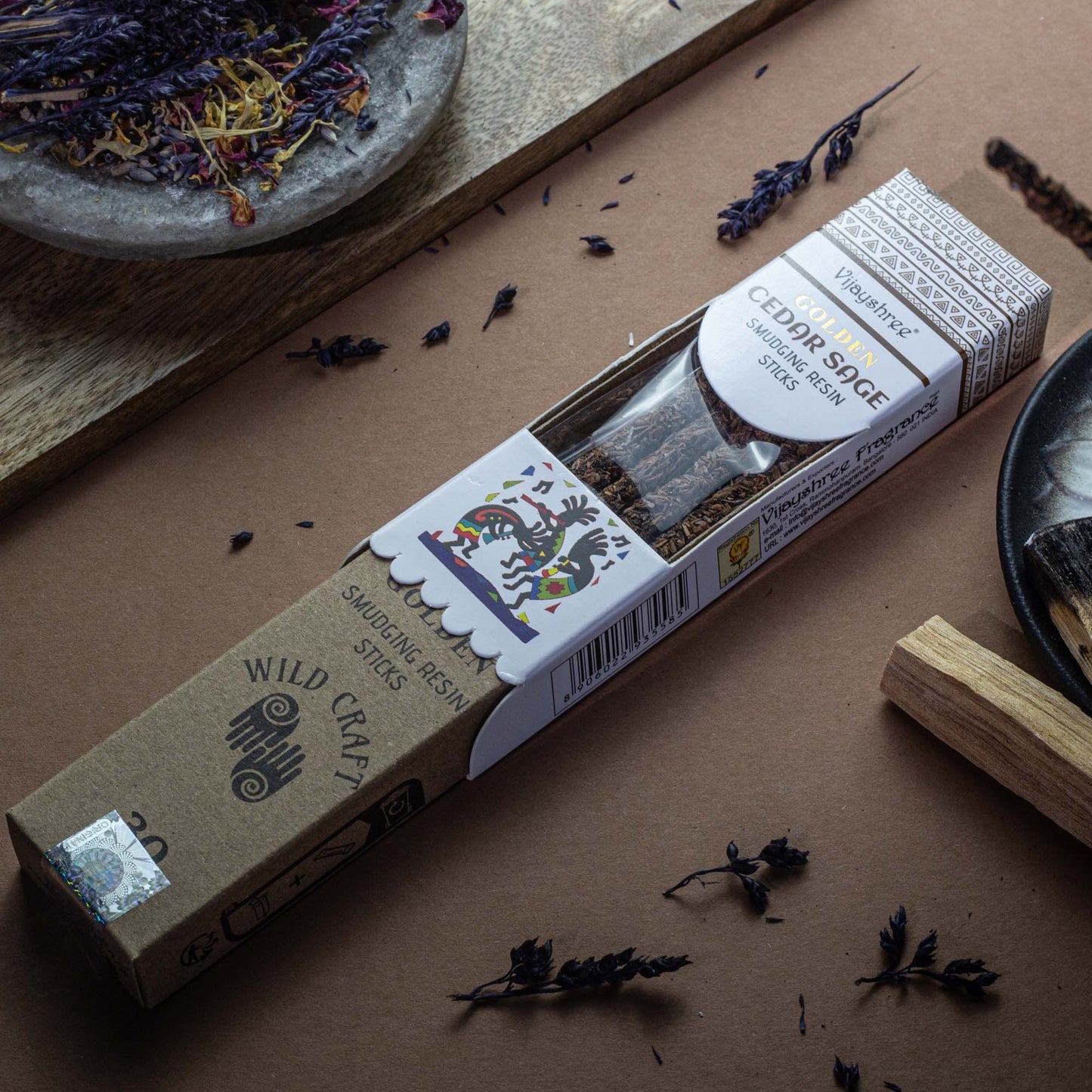 30g Golden Cedar Salie Smudging Harsstaafjes (6 stuks)