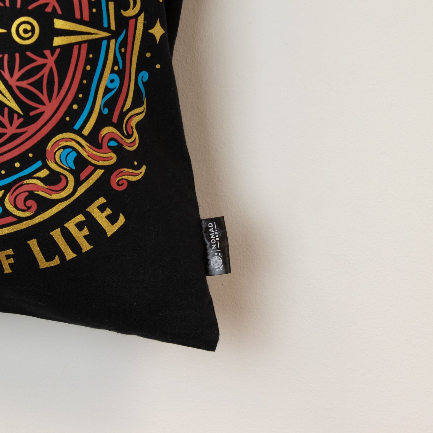 Iconic Classic Tote Bag – Compass of Life – Zwart 6oz