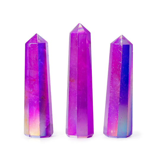 Edelstenen Obelisk – Aurora Kristalkwarts – Paars – ca. 9cm