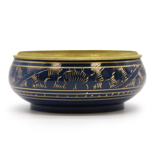 Chakra Houtskool Wierookpot - Keelchakra (Blauw)