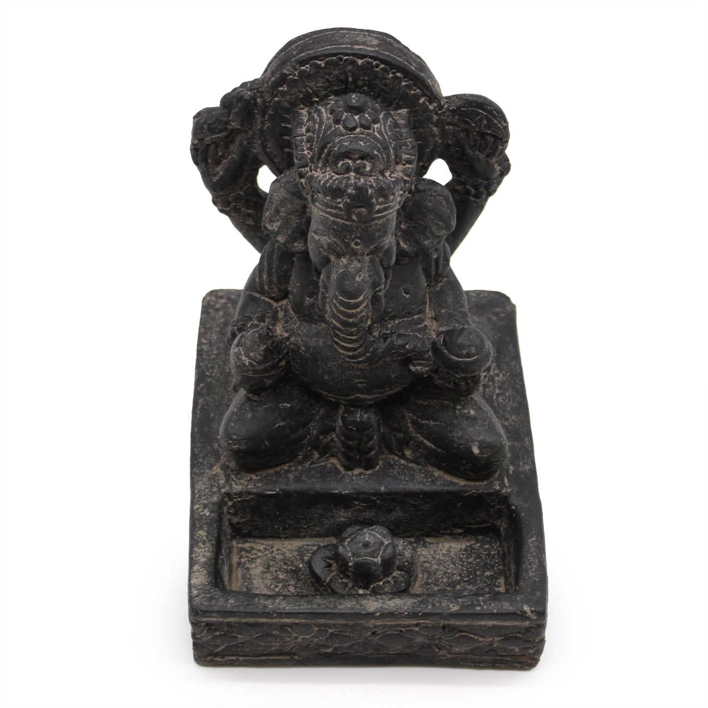Ganesha Fengshui Wierookhouder – Antiek Zwart