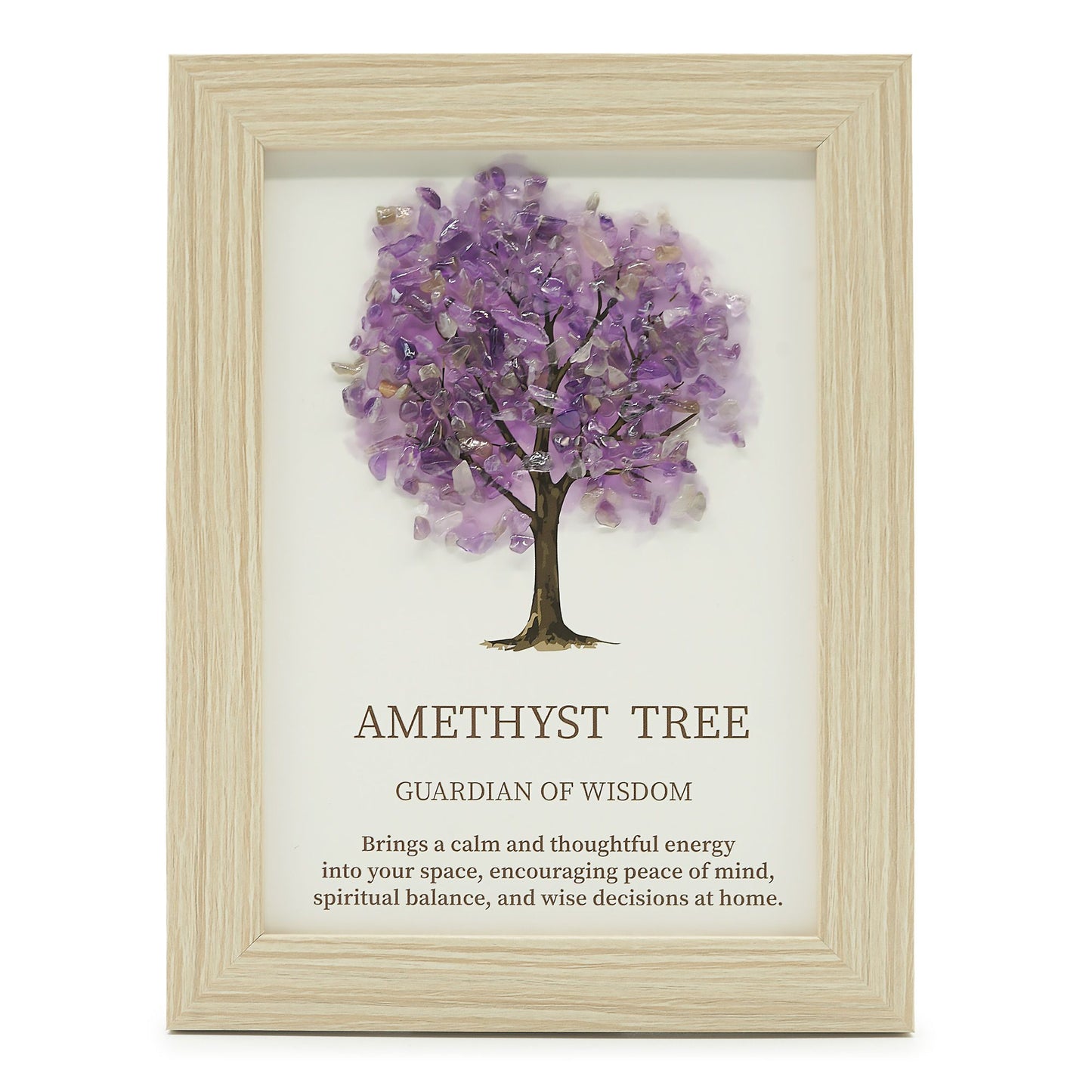 Edelsteenschilderij – Levensboom – Amethist (20x14,7x1cm)