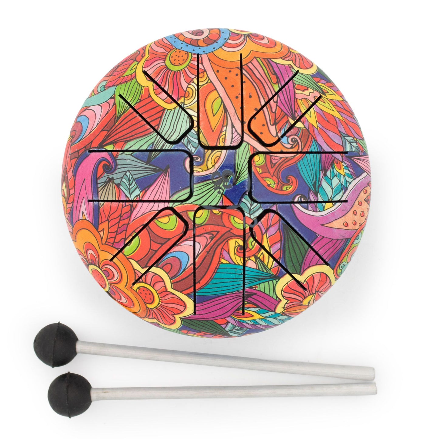 Kleine Hapi Drum Psychedelisch – 13x9 cm