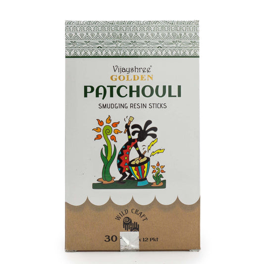 30g Golden Patchouli Smudging Harsstaafjes (6 stuks)