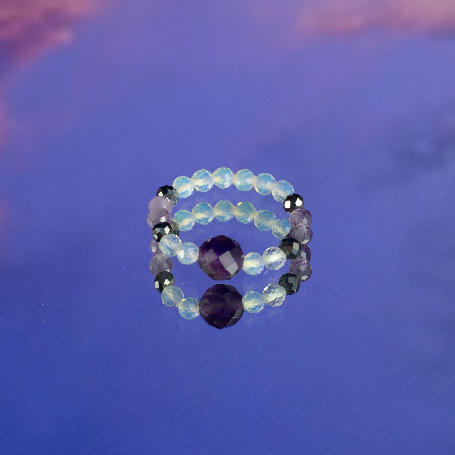 Nymph Spirit Edelstenen Ringset - Volle Maan