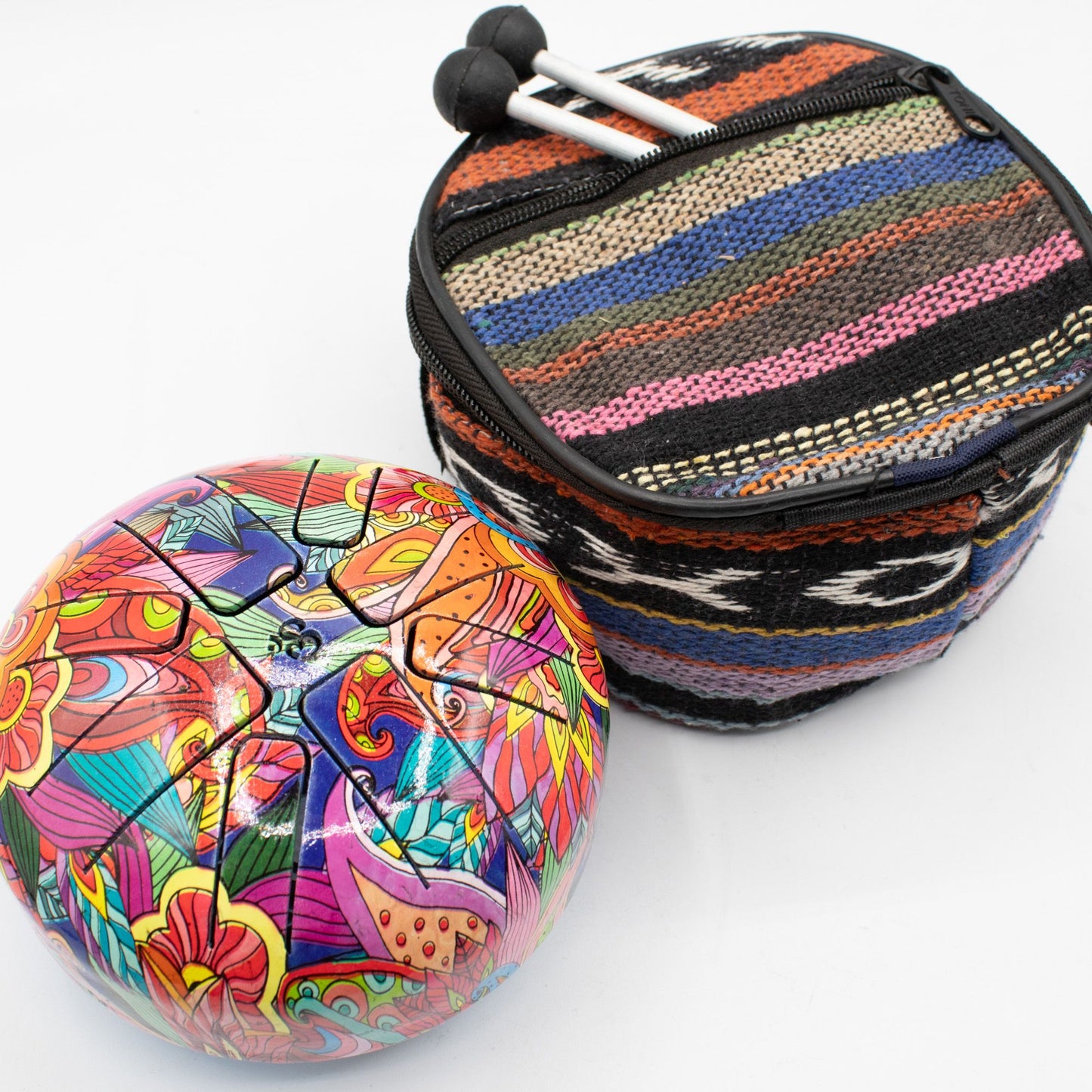 Kleine Hapi Drum Psychedelisch – 13x9 cm