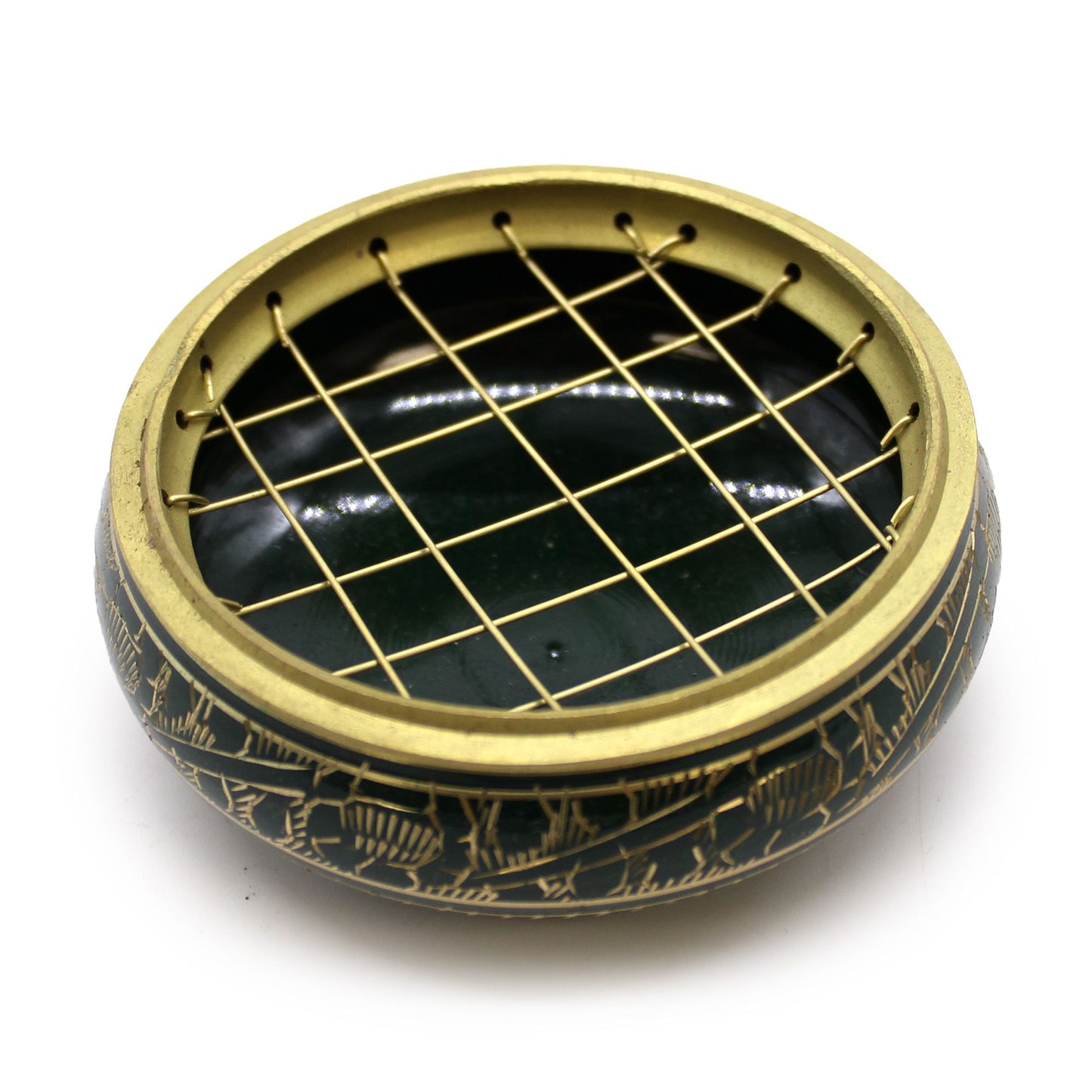 Chakra Houtskool Wierookpot - Hartchakra (Groen)