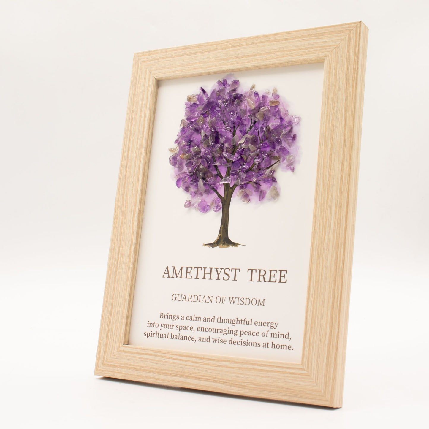 Edelsteenschilderij – Levensboom – Amethist (20x14,7x1cm)