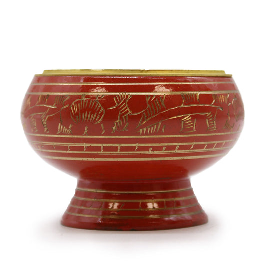 Hoge Chakra Houtskool Wierookpot - Sacraalchakra (Oranje)