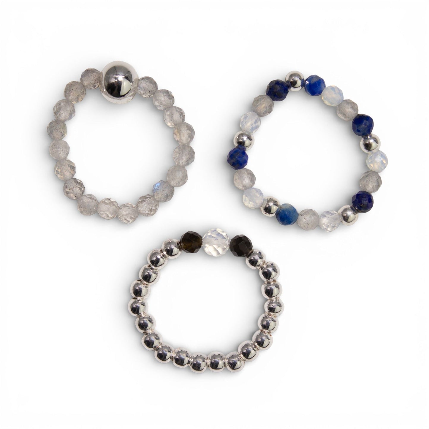 Nymph Spirit Edelstenen Ringset - Noorderlicht