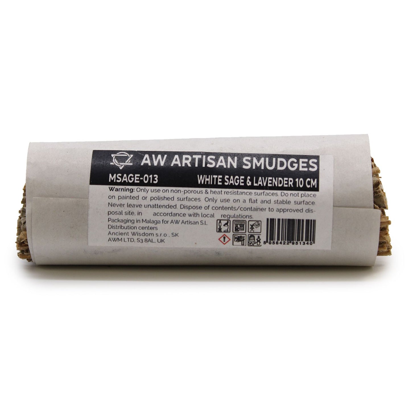 Smudge Stick - Witte Salie & Lavendel 10cm