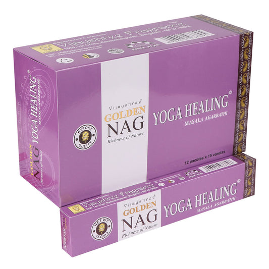 Golden Nag Wierookstokjes – Yoga Healing (15g)
