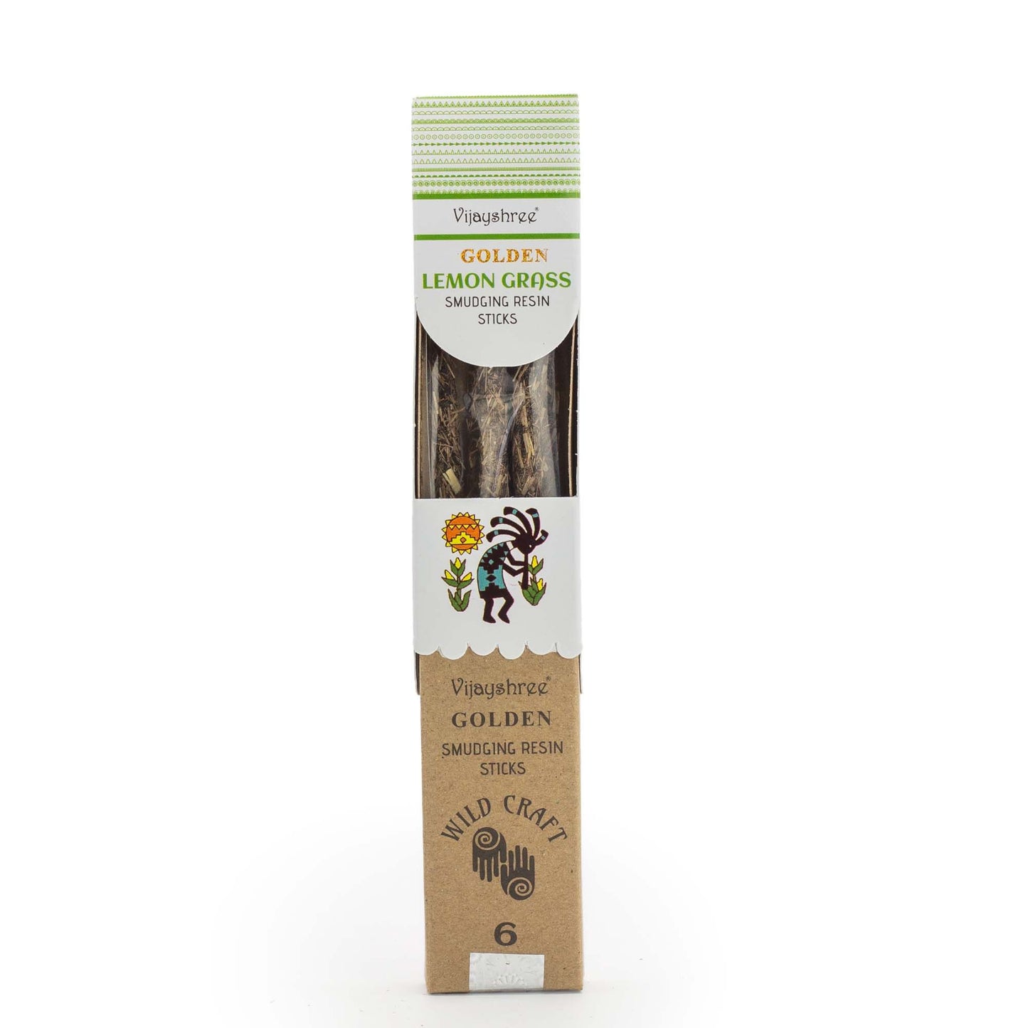 Golden Citroengras Smudging Harsstaafjes – 30g (6 stuks)
