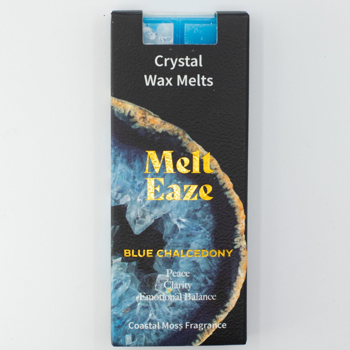 MeltEaze Aquamarine Wave Wax Melts – Frisse Huisgeur met Blauwe Chalcedoon | Soul Studio M
