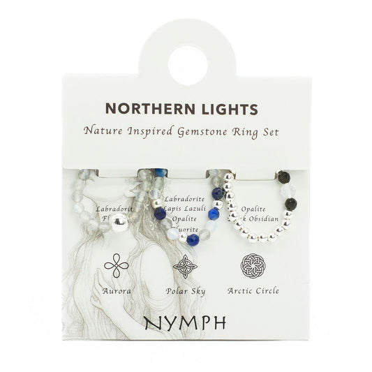 Nymph Spirit Edelstenen Ringset - Noorderlicht