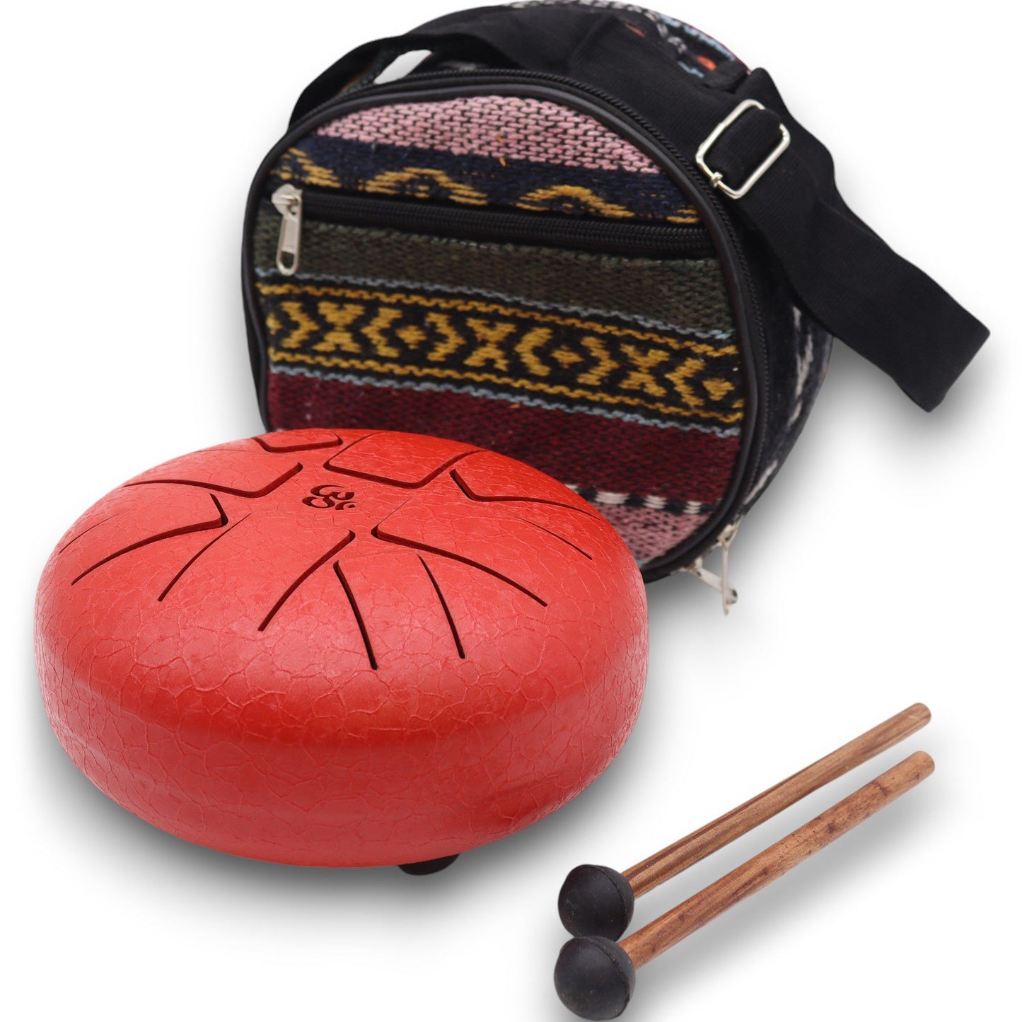 Stalen Tongue Drum – Om Rood (16 cm)