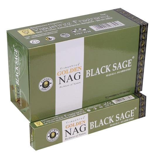 Golden Nag Wierookstokjes – Zwarte Salie (15g)
