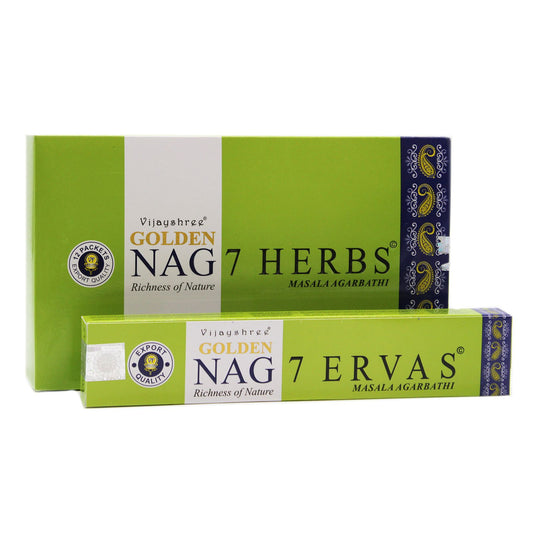 Golden Nag Wierookstokjes – Zeven Kruiden (15g)