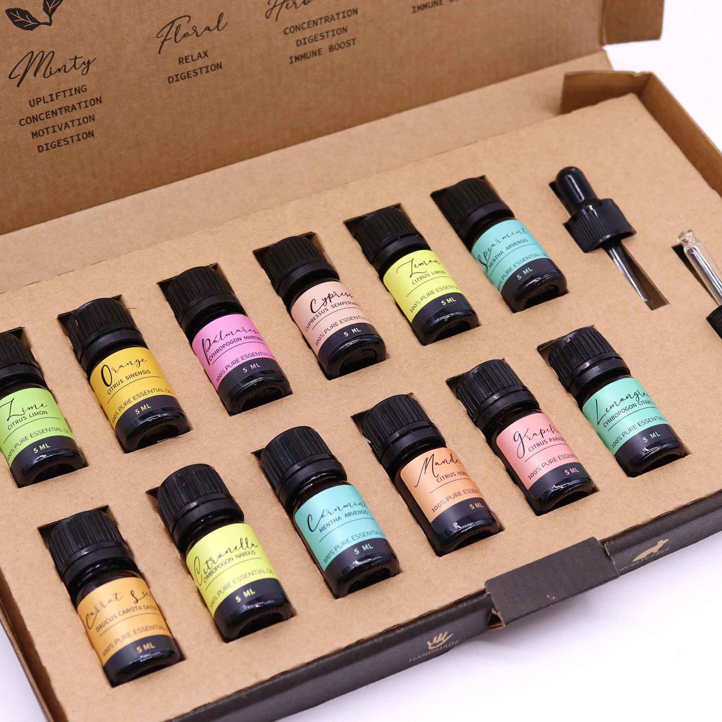 Aromatherapy Etherische Oliën Set – Zomer | 12 Frisse Oliën