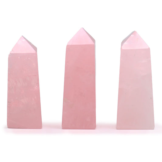 Edelstenen Obelisk – Rozenkwarts – ca. 5cm