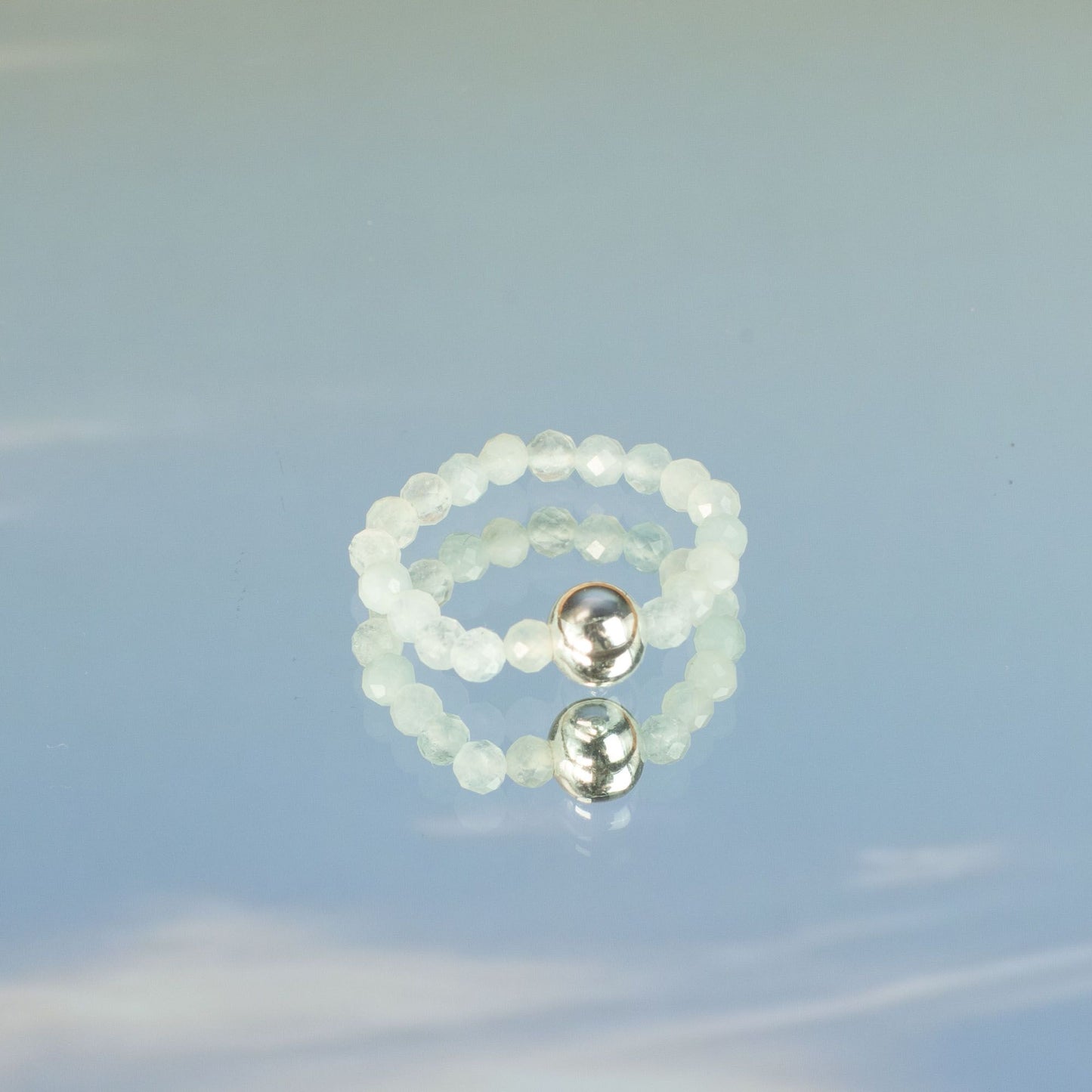 Nymph Spirit Edelstenen Ringset - Zee Zonsondergang