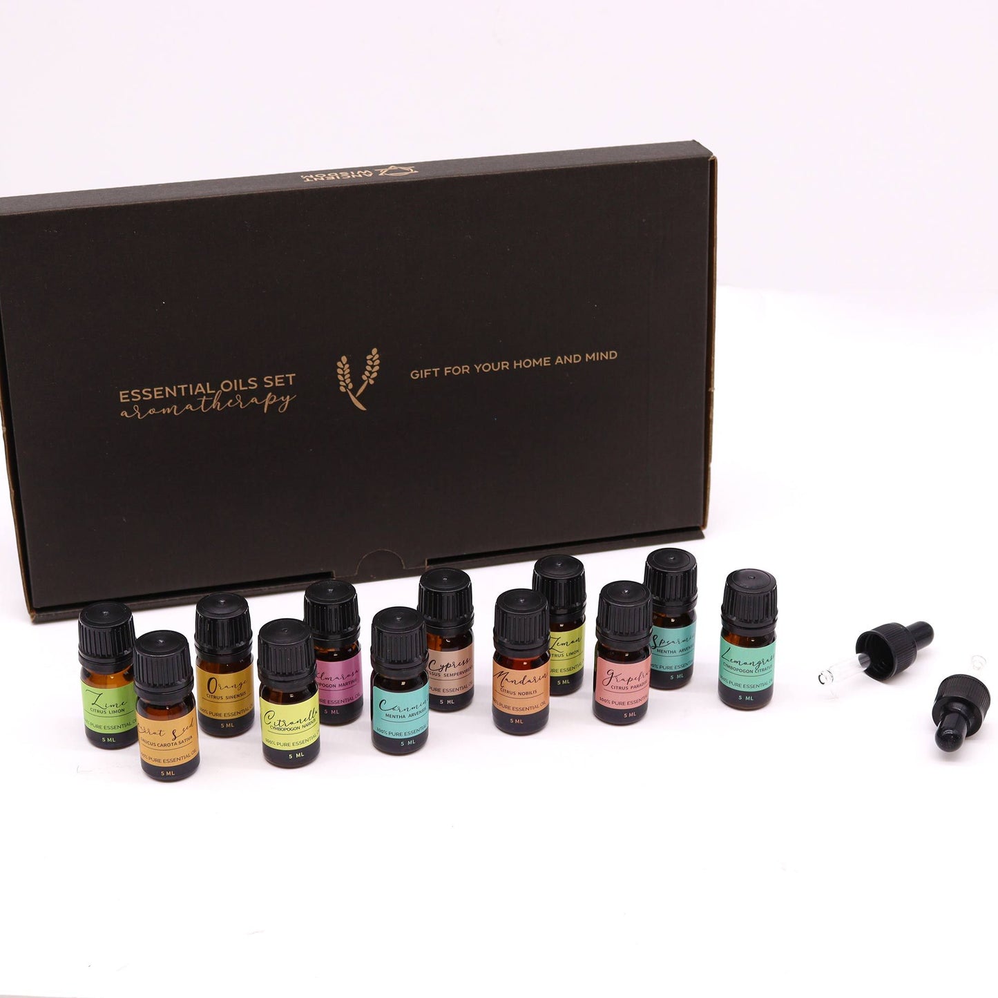 Aromatherapy Etherische Oliën Set – Zomer | 12 Frisse Oliën