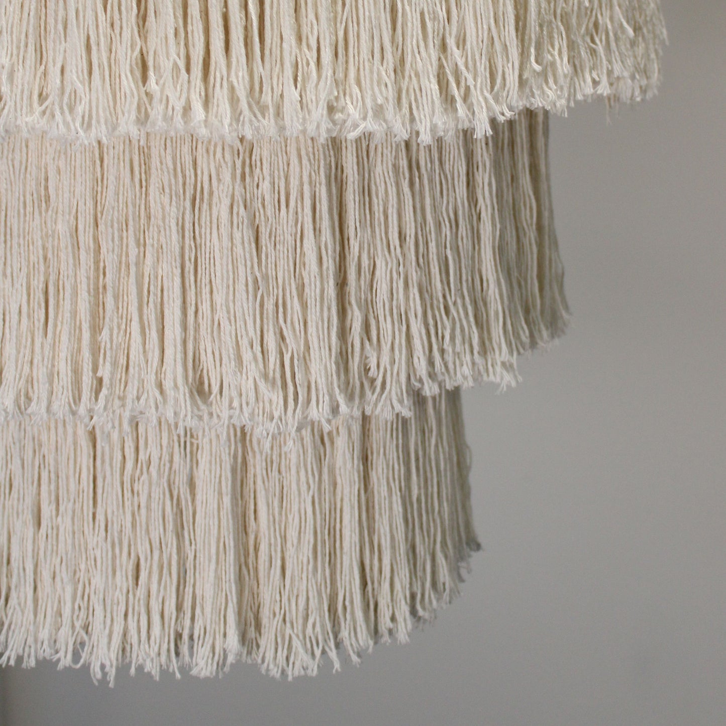 Macramé Zachte Kroonluchter – Naturel