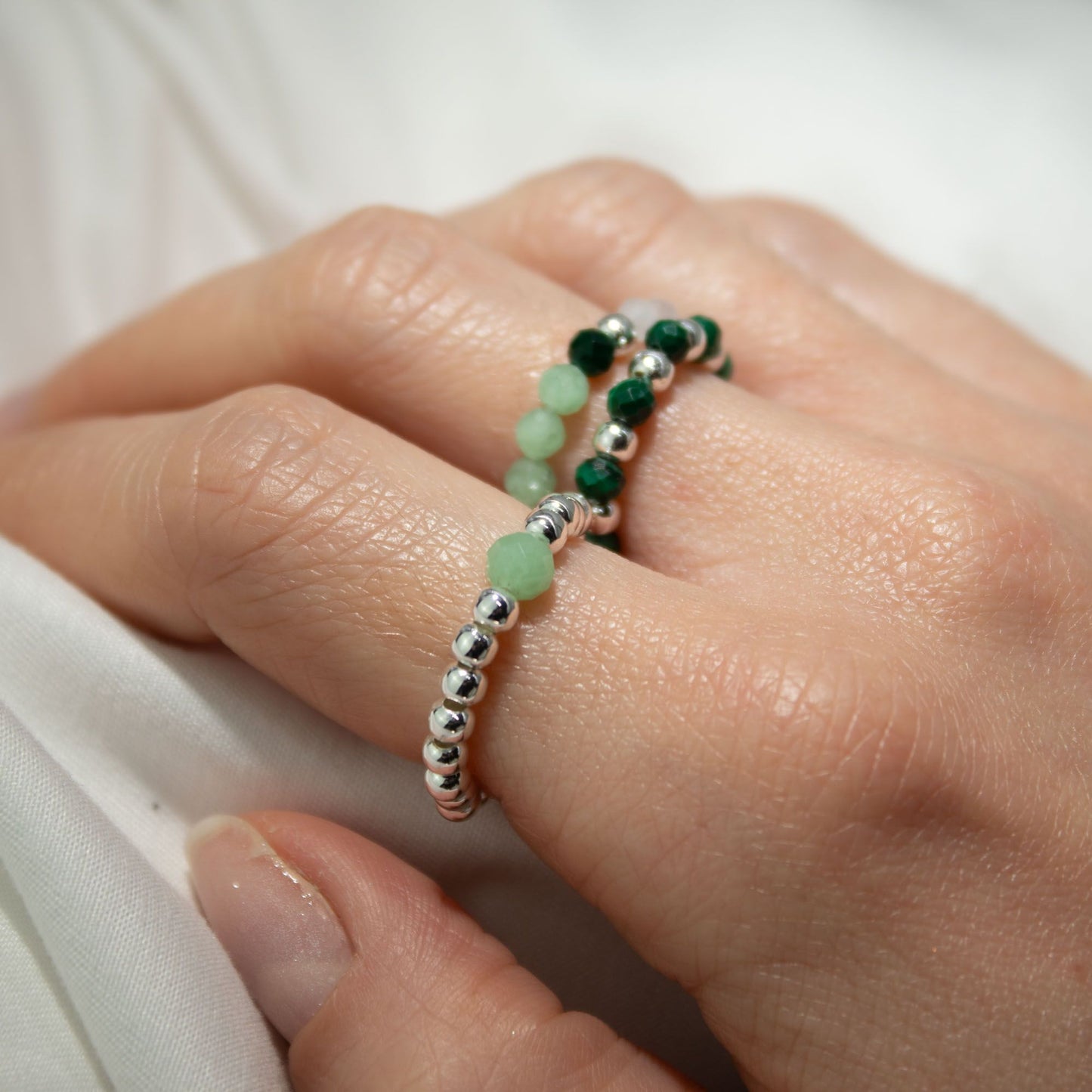 Nymph Spirit Edelstenen Ringset - Bosgeest