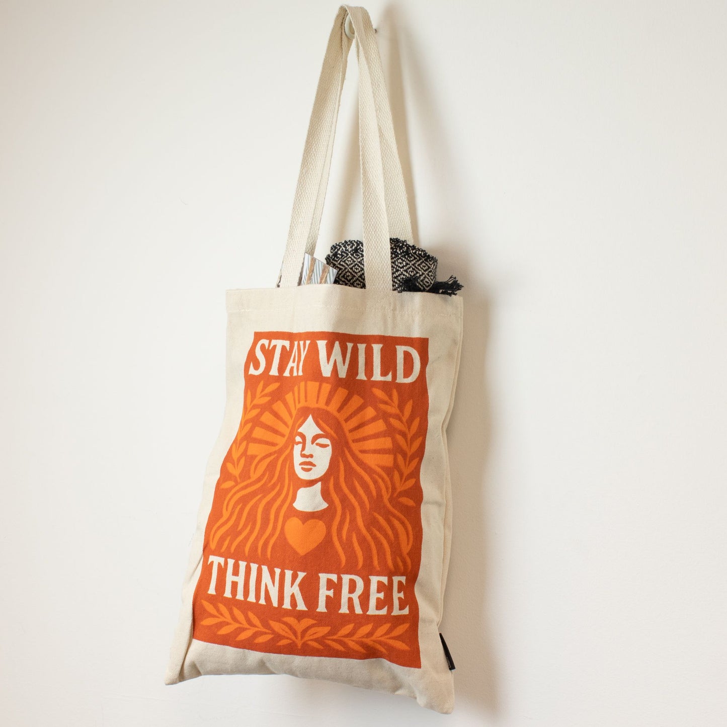Nomad Sari Iconic Toni Tote Bag – Stay Wild – Naturel 10oz